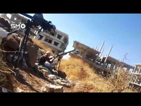 التصدي للطيران الحربي من قبل الجيش الحر في مدينة درعا