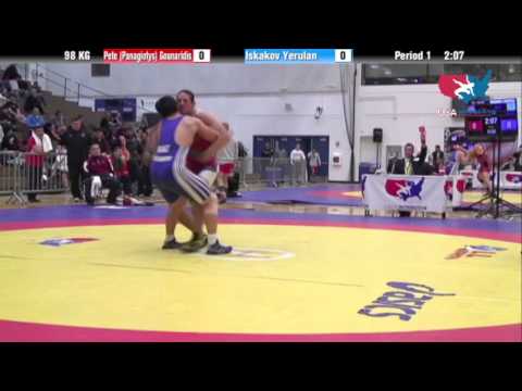 GR 98 KG - R16 - Pete Gounaridis (Army) vs. Yerulan Iskakov (KAZ)