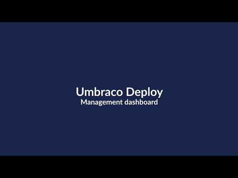 Umbraco Deploy - Management dashboard
