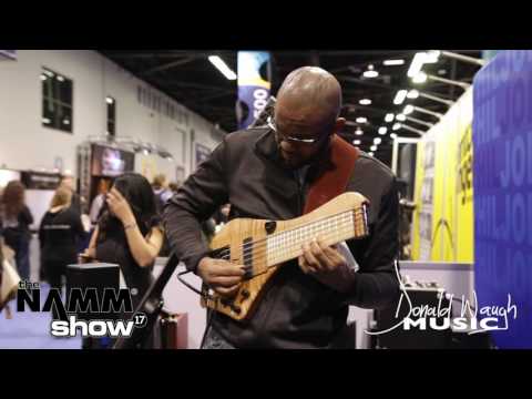 Donald and Oskar Jamming inside the Phil Jones Amps Booth, NAMM 2017