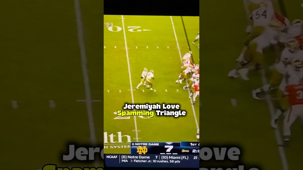 Somebody free Jeremiyah Love #collegefootball #nflhighlights #ncaahighlights