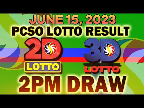 3D & 2D LOTTO 2PM RESULT TODAY JUNE 15, 2023 #swertres #ez2lotto #lottoresult #lottoresulttoday