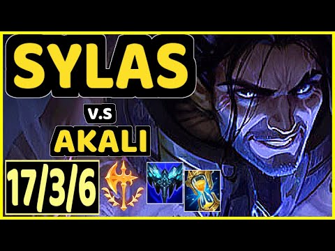 SYLAS vs AKALI - 17/3/6 KDA MID CHALLENGER GAMEPLAY - NA
