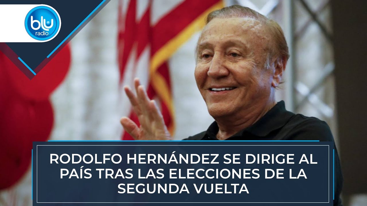 Rodolfo Hernández se dirige al país tras las elecciones de la segunda vuelta