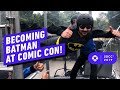 Becoming Batman at Comic Con: Collectibles, Rare Costumes, & VR Skydiving!