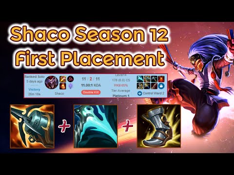 First Shaco Placement Game S12 - Diamond Ranked [League of Legends] Full Gameplay - Infernal Shaco