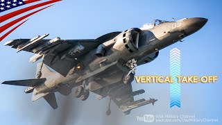 מטוס הארייר האגדי – AV-8B מבצע המראה ונחיתה אנכית