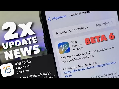 iOS 16 BETA 6 & iOS 15.6.1 sind da - Was ist NEU ? Apple UPDATE NEWS