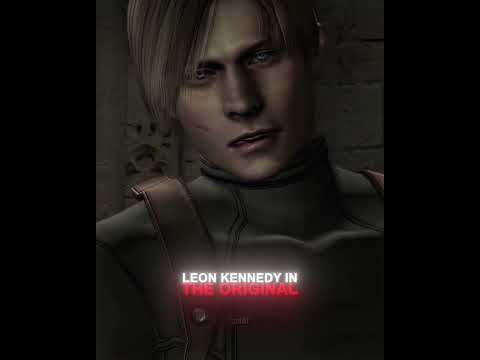 Leon Kennedy Original vs Remake RE4 🔥 [4K] | Resident Evil 4 #shorts