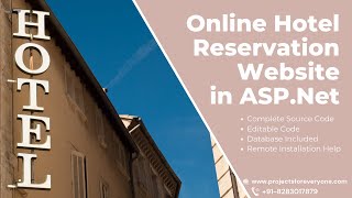 Online Hotel Reservation Website Project in ASP.Net with Sql Server - Projectsfo