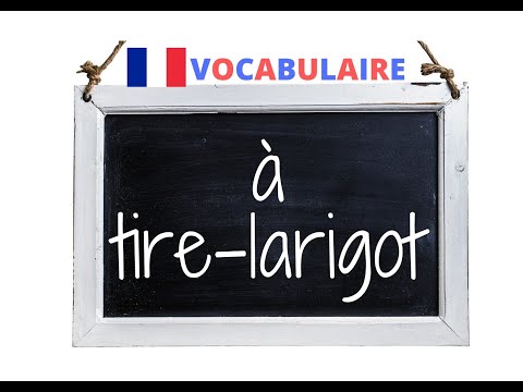 VOCABULAIRE français, le mot « à tire-larigot » #coliglote