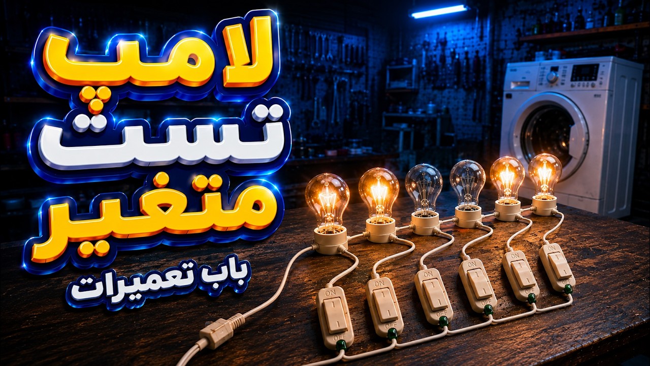 💡 لامپ تست حرفه ای متغیر برای تعمیرات 🔧