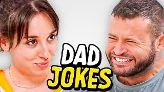 Dad Jokes | Don&#39;t laugh Challenge | Abby vs Andrew | Raise Your Spirits