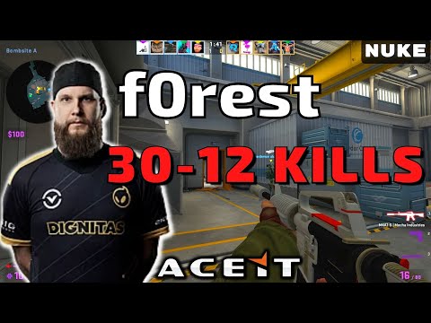 CSGO POV f0rest (30-12) Nuke 𝙒𝙞𝙣 (16-4) / Faceit 22.02.2023