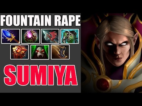 THE FOUNTAIN RAPE - STRONG Invoker WITH ASSAULT CUIRASS and Others By SumIYa 6k MMR