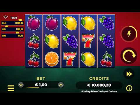 Sizzling Blaze Jackpot Deluxe – Video Gameplay
