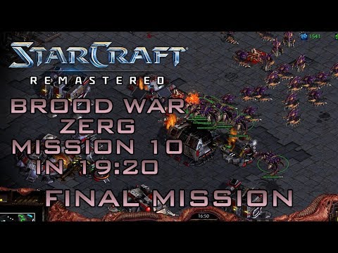StarCraft Remastered Brood War Zerg Mission 10: Omega (Speedrun / Walkthrough)