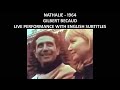 Nathalie - Gilbert Becaud - Live Performace - English Subtitles/Lyrics - 1964