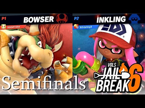 🔥VGLS Jailbreak 6 Semifinals - SGG (Bowser) Vs. Kebling (Inkling/Steve) ~ April 2021