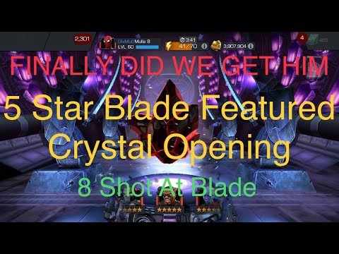 FINALLY!!! | 5 Star Blade Featured Crystal Opening | Hunt For Blade | Marvel Contest Of Champions