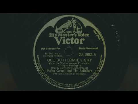 1946 HELEN CARROLL Ole Buttermilk Sky RUSS CASE Orchestra - 78 RPM Record