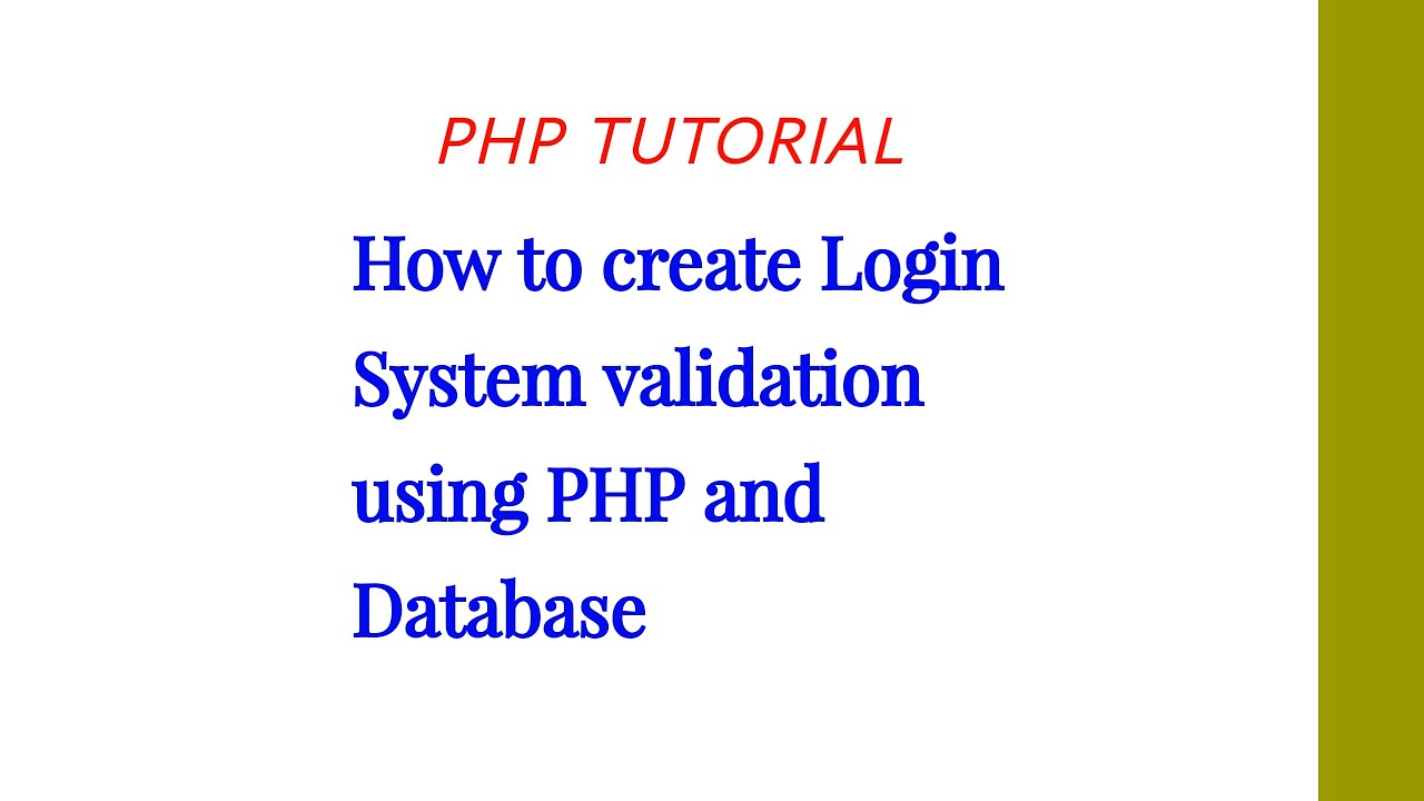 simple login form in php without session