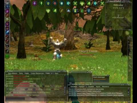 Darkfall Online - Killing a Theyril Golem Solo