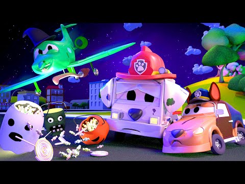 A Super Patrulha - Uma BRUXA está na cidade para o HALLOWEEN! - Desenhos Animados para Crianças 🚓 🚒