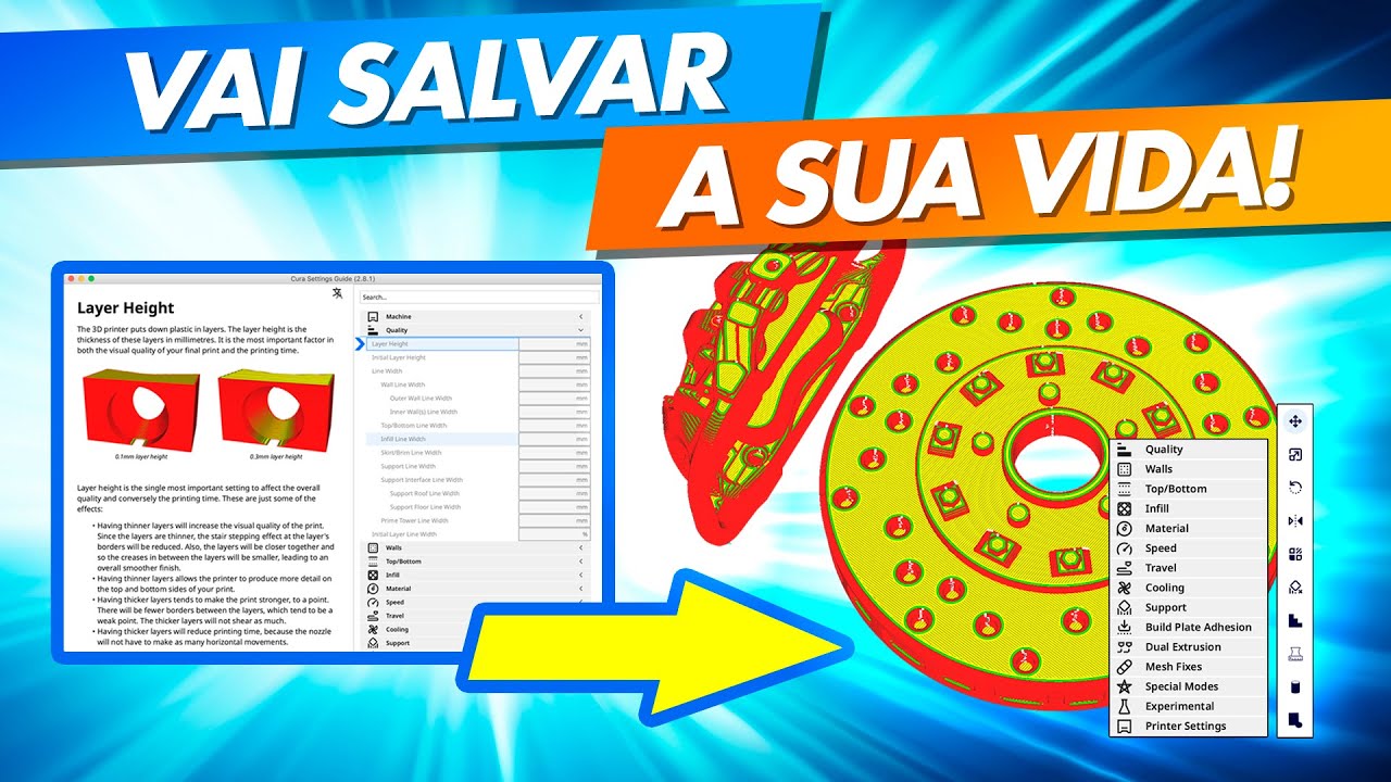 5 dicas do CURA que SALVAM A VIDA de Iniciantes na Impressão 3D