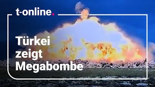 Vakuumbombe "GAZAP" im Video: Türkei enthüllt größte Bombe