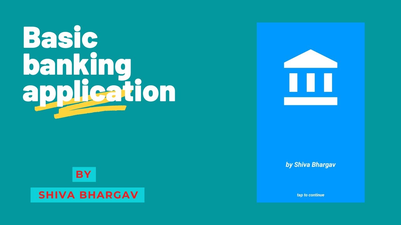 Basic Banking Application | task#2 || The Sparks Foundation | Firebase