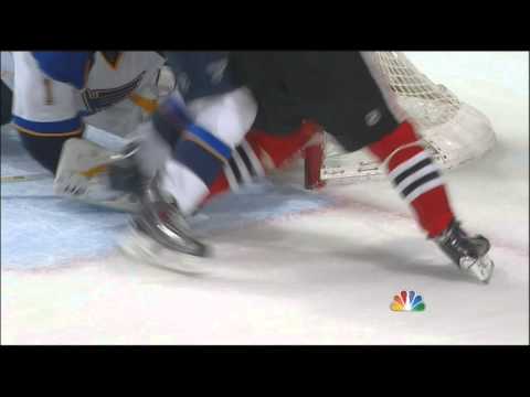 Joakim Nordstrom reviewed possible goal St. Louis Blues vs Chicago Blackhawks 4/6/14 NHL Hockey.