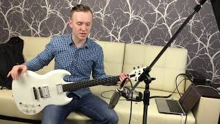 Video thumbnail for Gibson SG Baritone 2014 guitar sound review (обзор гитары) by PhilG