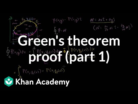 Green's Theorem Proof Part 1 