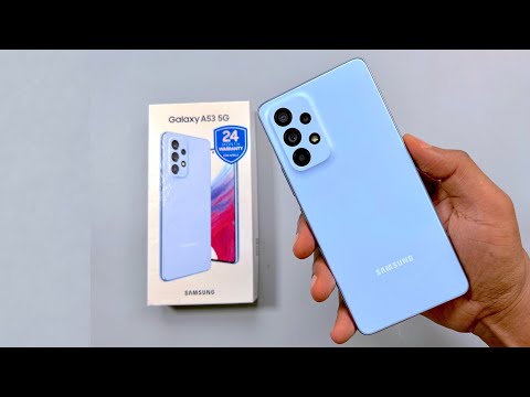 Awesome Blue A53 5G 6GB, 128GB Samsung Galaxy Mobile Phone, Screen