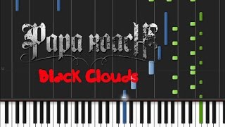 Papa Roach - Black Clouds [Piano Cover Tutorial] (♫)