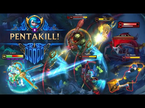 20 Minutes BEST PENTAKILL LoL MONTAGE #514