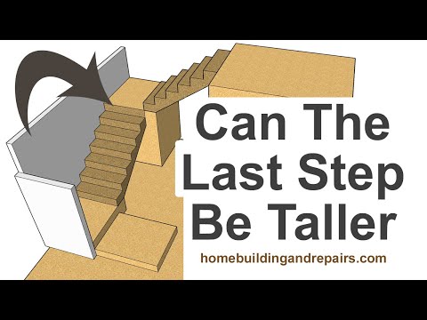 Can Stair Landing Risers Be Shorter or Taller? - Building Code Variation Measurements