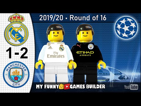 Real Madrid vs Manchester City 1-2 • Champions League 2019/20 • All Goals Highlights Lego Football