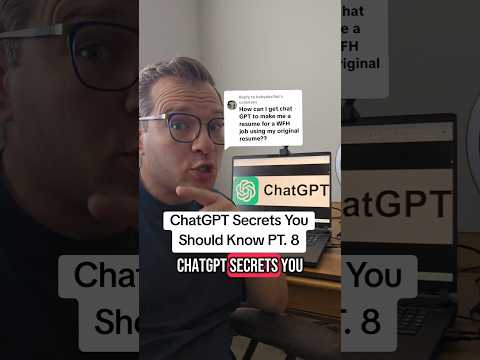 How To Use ChatGPT For Resume