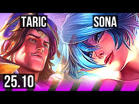 TARIC & Nilah vs SONA & Aphelios (SUP) | 1/2/29 | EUW Master | 25.10