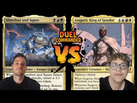 Slimefoot vs Aragorn | MTG Duel Commander