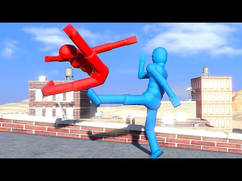 NPC Wars on Rooftops with Ragdoll Dudes!