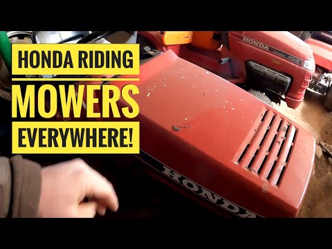 Checking Out Some Honda Lawn Mowers! Honda 3813's, 4514, 4518, And A 3013! A Collection?