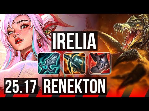 IRELIA vs RENEKTON (TOP) | 7 solo kills | EUW Diamond | 25.17