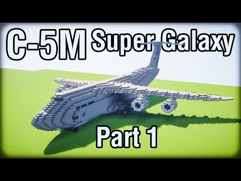 Minecraft C-5 Super Galaxy Aircraft Tutorial Part 1