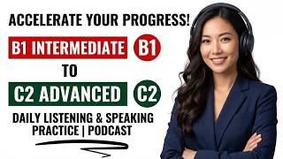 From B1 to C2 English FAST | Daily Listening & Speaking Practice | English Podcast