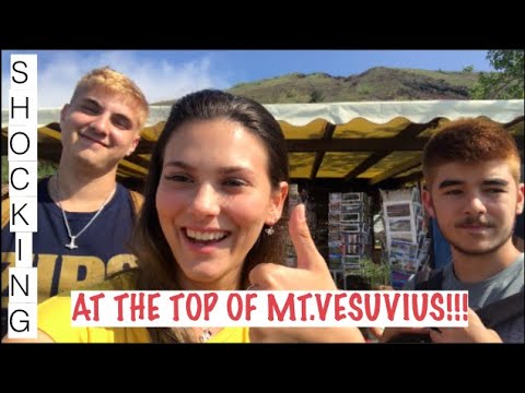 At the top of killer Mt.Vesuvius!! VLOG 3 (Senior Trip)