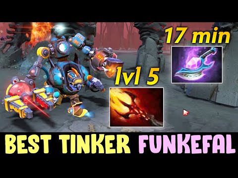 BEST Tinker Funkefal FIRST TIME in 7.28 — FAST Arcane Blink + Dagon 5