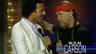 Julio Iglesias &amp; Johnny Carson Sing &quot;To All the Girls I Loved Before&quot; on Tonight Show, 1984